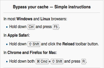 How to bypass your cache image